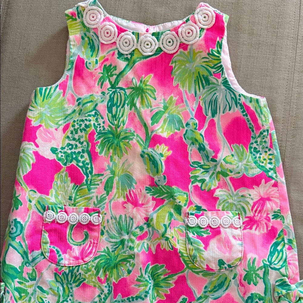 Lilly Pulitzer Pink Green Floral Two-Piece Set 18-24Months - Picture 4 of 6